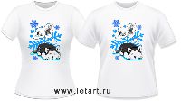 Футболка. Аляскинский маламут. Щенок Маламут
