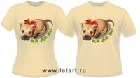 Футболка. Ка Де Бо. КаДеБошка (бежевая) Футболка. Ка Де Бо. КаДеБошка (бежевая)