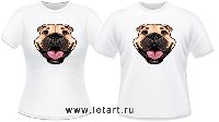 Футболка. Ка Де Бо. Ка Де Бо Собака Улыбака